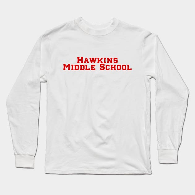 Hawkins Middle School Long Sleeve T-Shirt by Solenoid Apparel